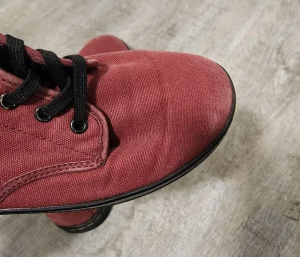 Dr. Martens Storeditch Red Canvas Lace Up Boots Size EU 41 - Image 9