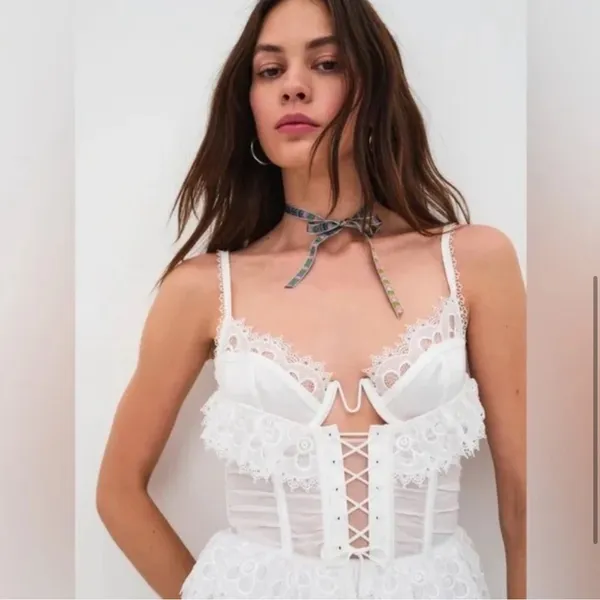 For Love & Lemons Underwire Bridal Sexy Corset Party Fancy Prom Mini Dress NWT S - Image 6