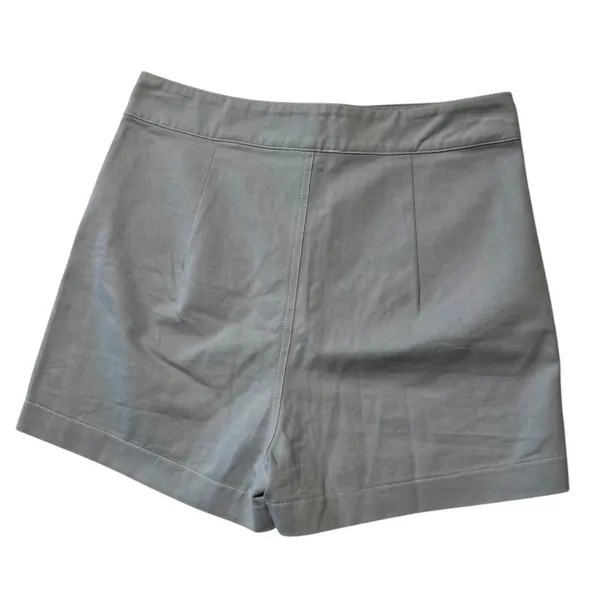 Altar'd State Women's M Blue Chino High Rise Shorts Casual Classic Cotton Summer - Image 3