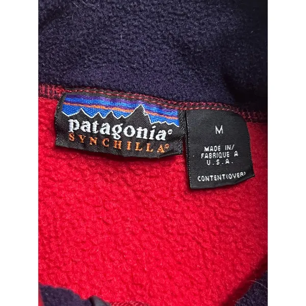 Patagonia Red Fleece Vest. Size Medium - Image 3