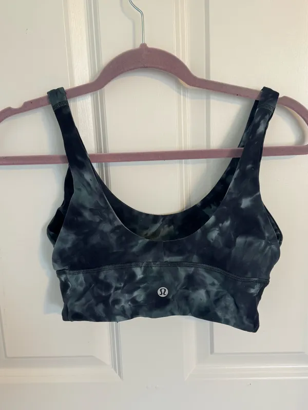 lululemon align reversible bra diamond dye teal graphite - Image 4