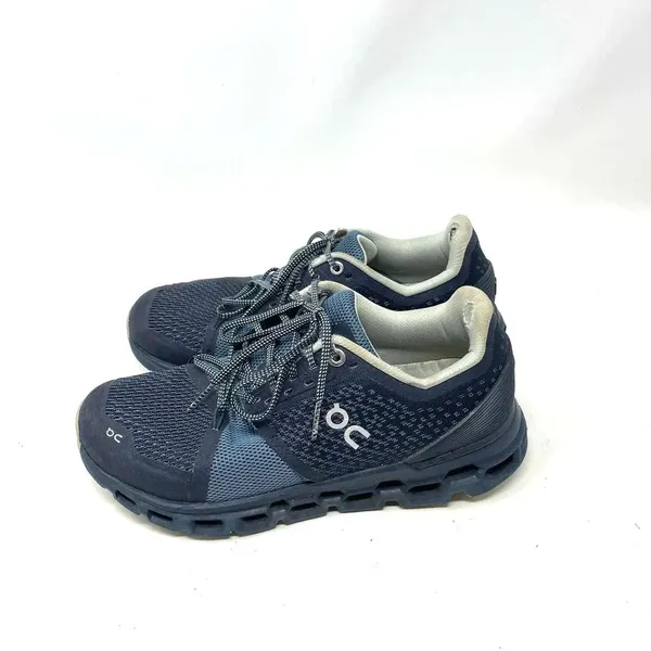 On Running Cloudstratus Running Shoes Navy / Dust Size 6.5‎ Blue - Image 6