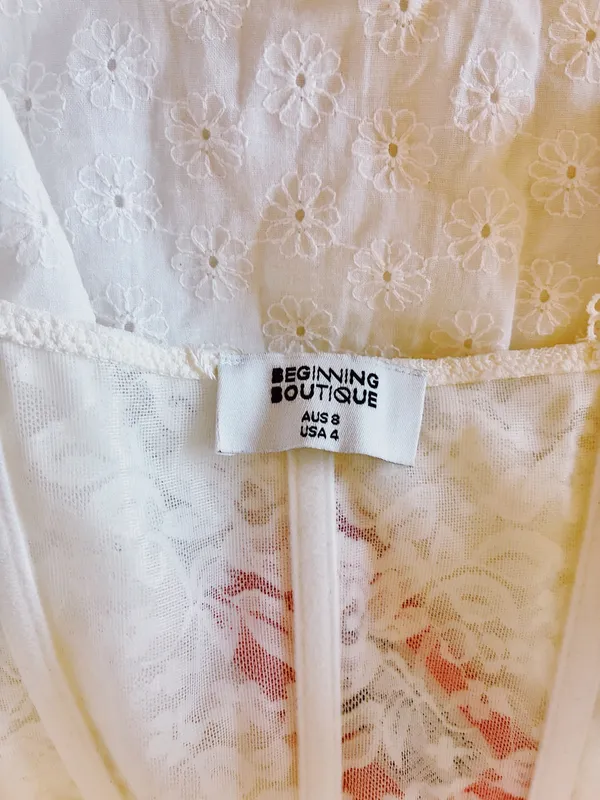 Beginning Boutique Dress White Mini - Image 5