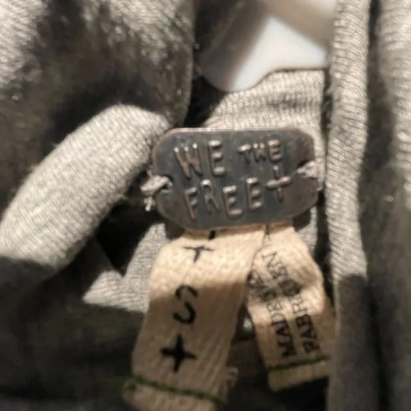 We The Free Heather Gray Oversized Turtleneck Batwing Top - Image 4