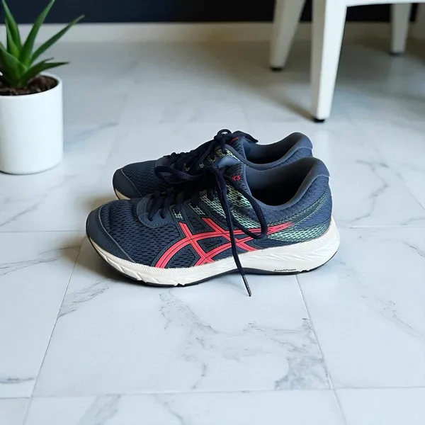 ASICS Women's Gel Contend 6 Blue Lace-up Running Shoes Size‎ 6.5 F920220 - Image 3