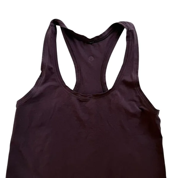 Lululemon Love Tank Top Garnet Red Maroon Size 4 Cotton Racerback - Image 3