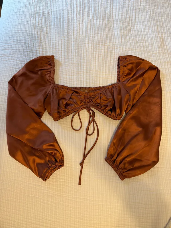 Beige Botany Top Orange - Image 2