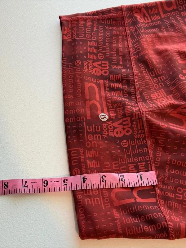 Lululemon Wunder Train High-Rise Crop 23" Lululemon Ombre Red Multi - Image 7