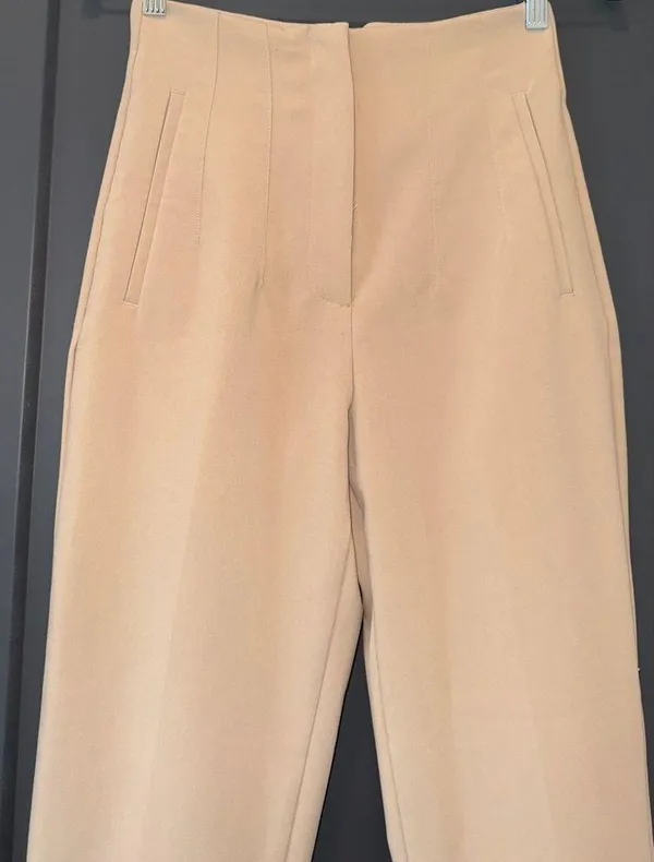 Zara Tan High Waisted Pants - Image 7
