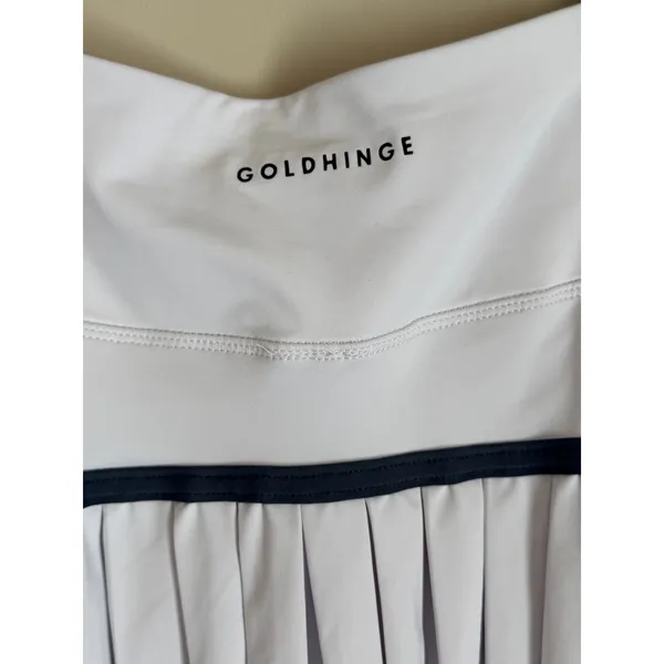 Goldhinge Pleated Skort Womens Size S White Tennis Pickleball Skirt - Image 4