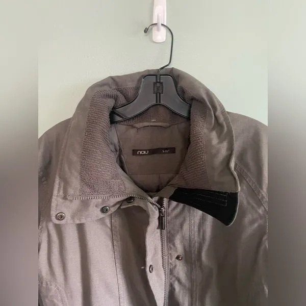 Nau Brown 100% Goose Down Feather Ski Quilted Winter Jacket SZ S - Image 3