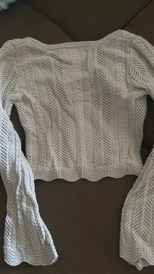pink Rose brand khaki/tan sweater - Image 2