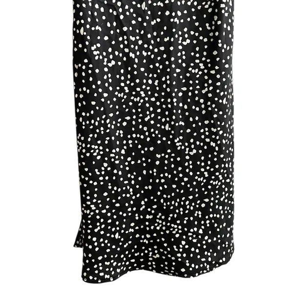 Womens Mini Slip Dress Open Back Black Polka Dot Coquette Size Small - Image 6