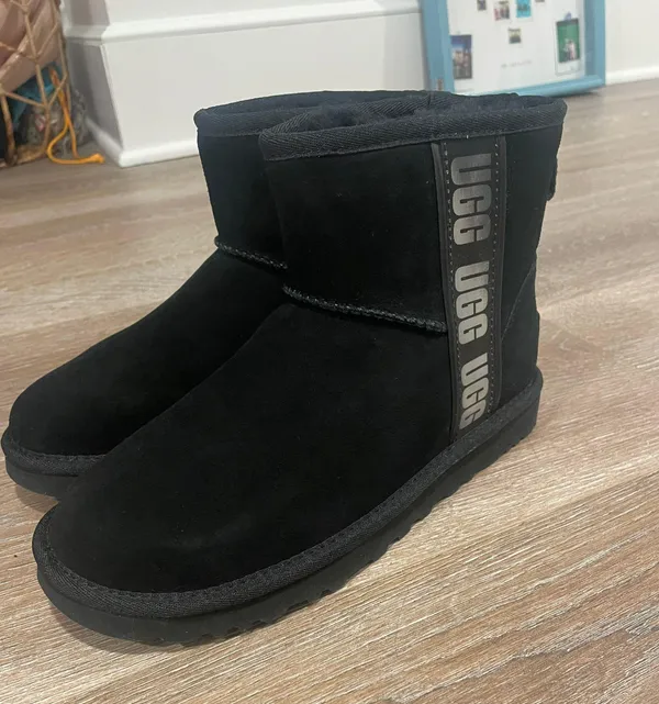 UGG Mini Black Side Stripe Boot - Image 2