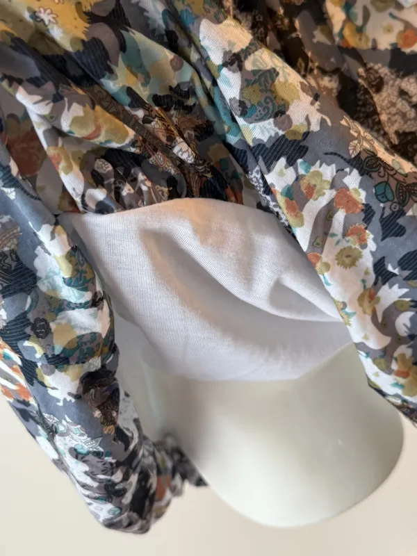 American Rag Camo Floral Abstract Strapless Dress - Image 3