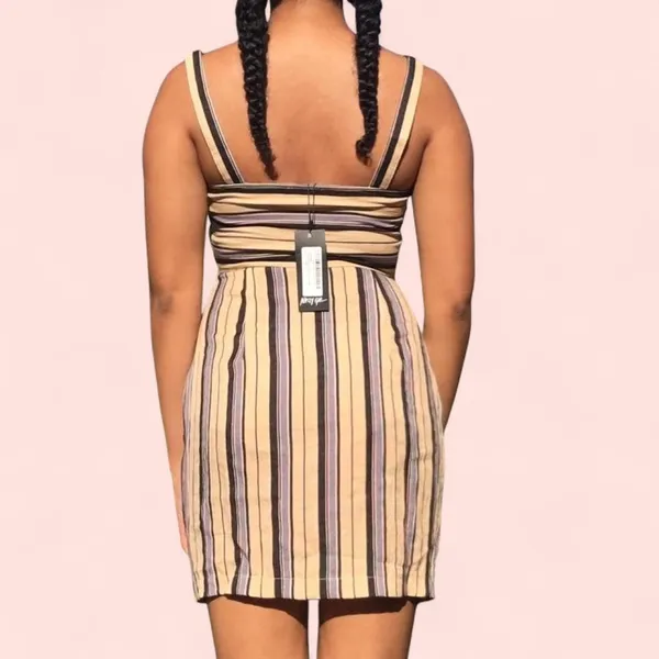 Nasty Gal Striped mini dress - Image 3