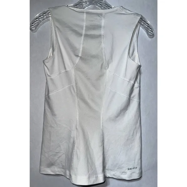 Nike Dri-Fit White Sport‎ Top Size S - Image 3