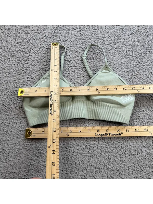 Darc Sport Wolves SHE Seamless Sports Bra S Rare 1 of 500!! Sage Green Limited - Image 4