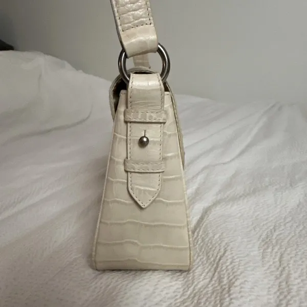 Lauren Ralph Lauren Ivory Shoulder Bag Snakeskin‎ Print - Image 3