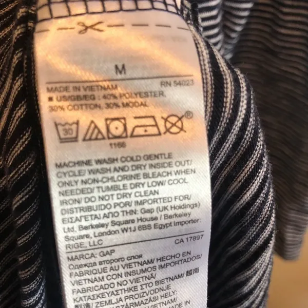 Gap striped long sleeved dress M - Image 7