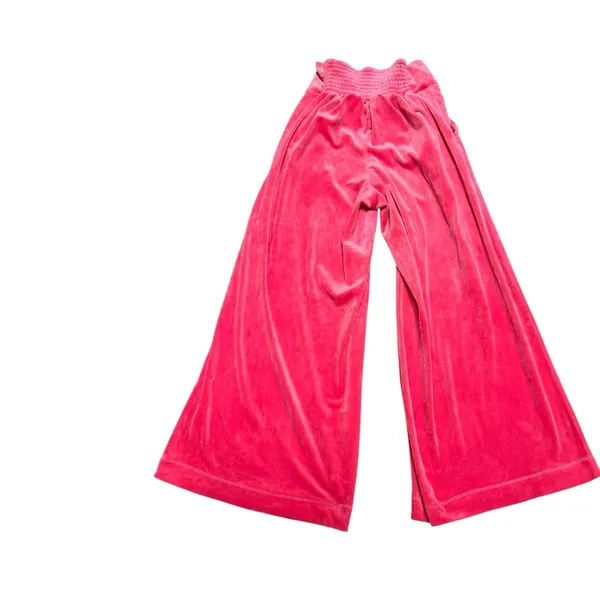 Saturday Sunday Anthropologie Jaya Pink Lounge Wide Leg Smocked - Image 5