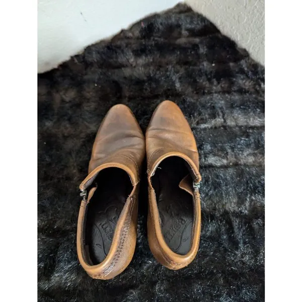 Born Ankle Bootie Brown Size 7.5 Womens Leather Zip Up Boots - Image 6