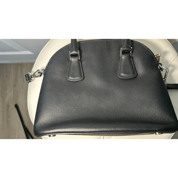 Kate Spade Black Pebbled Leather Dome Satchel Crossbody Bag Capsule‎ Purse - Image 10