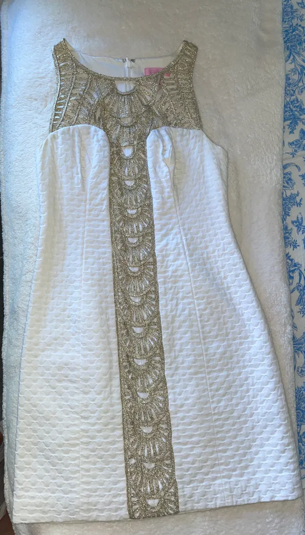 Tana Shift Dress White - Image 4