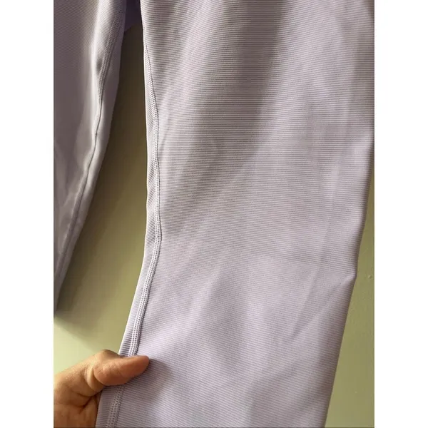 OFFLINE by Aerie Real Me Ribbed High Waisted Leggings in Lavender - Size S - Image 5