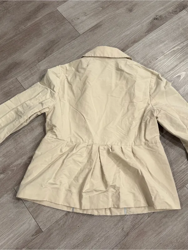 J.crew Peplum Cotton Blend Button Down Coat Size 6 - Image 7