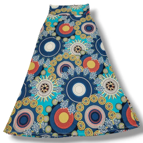 Moa Skirt Size Medium M W27"in Waist Women's Maxi Skirt Paisley Skirt Multicolor Multiple - Image 5