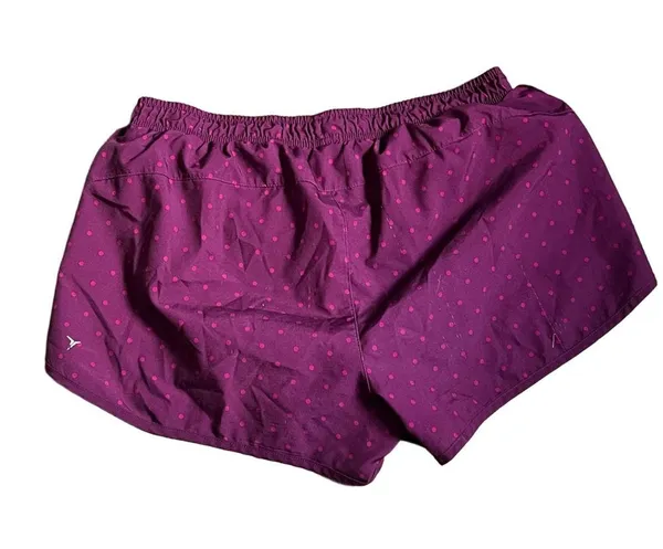 Old Navy Burgundy Athletic Shorts with Pink Accents - Image 2