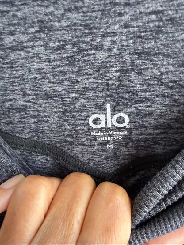Alo High-Waist Heathered Gray Leggings - Image 3