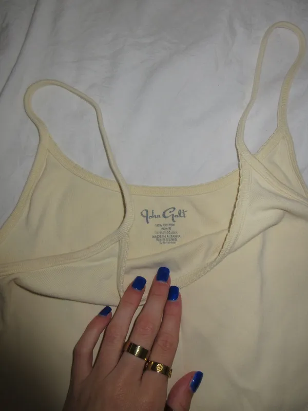 Brandy Melville Top Tank Yellow - Image 2