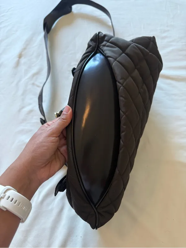 BURBERRY | Quilted Brown Bromely Hobo Large Bag - Image 6
