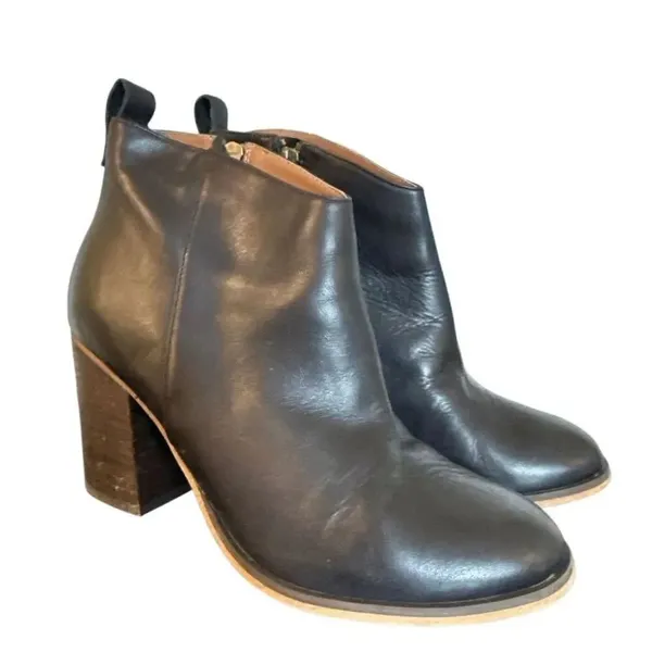 BP black leather booties size 8 - Image 2