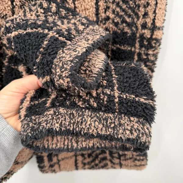 Skims Cozy Knit Plaid Jumpsuit Romper - Image 7