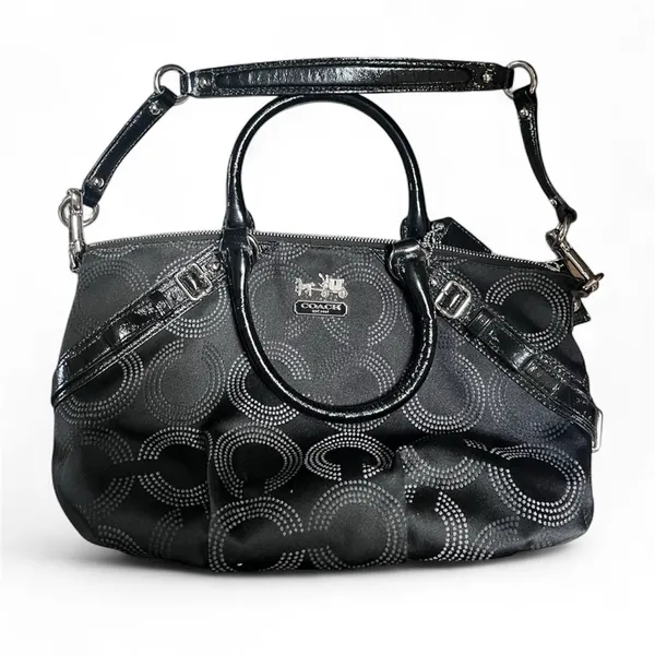 Coach Madison Sophia Dotted Op Art Satchel Bag - Image 2