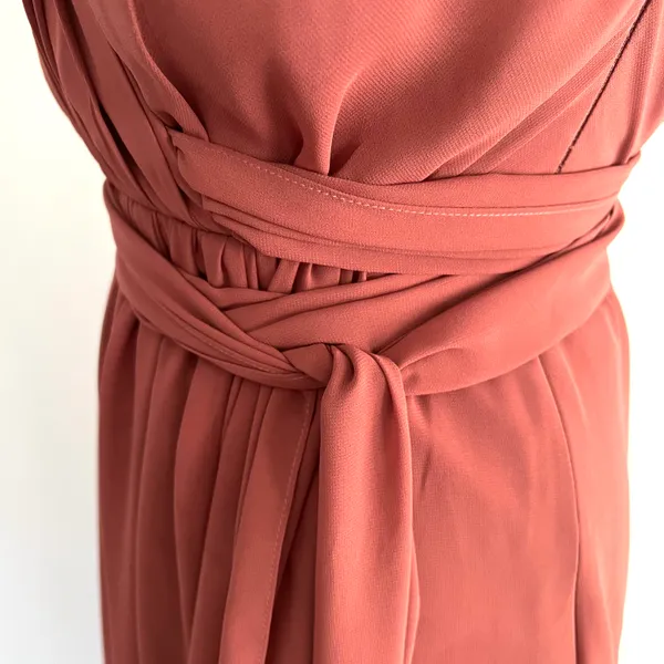 Revelry Rosewood Pink Mauve Eliza Chiffon Bridesmaids Formal Prom Dress - Image 9