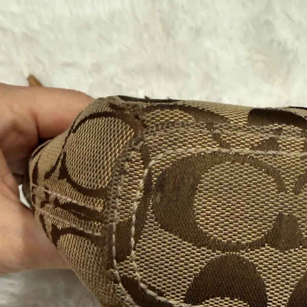 Coach Tan and Brown Crossbody Bag - Image 9