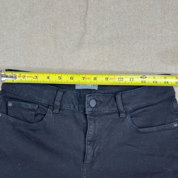 DL1961 Henderson Lara Jeans Womens 28 Black Mid Rise Cropped - Image 5