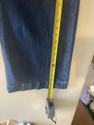 J.Crew Full Length Wide Leg Denim Jeans Womens 31 Blue High Rise Casual‎ - Image 10