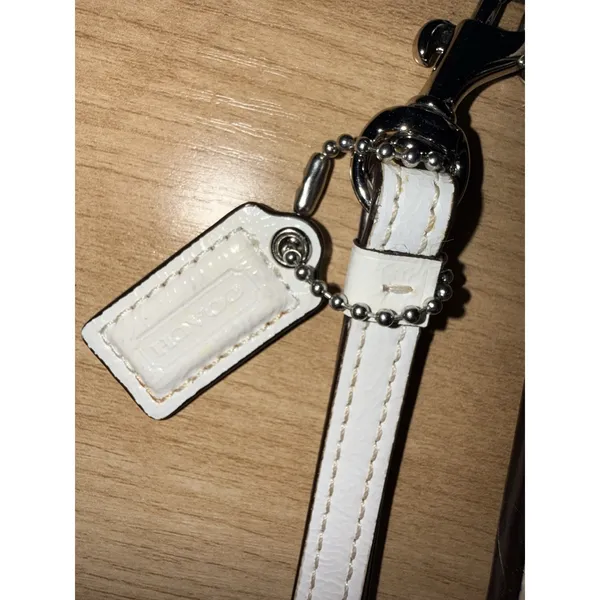 Coach‎ Peyton Dream C Slim Zip Around Wallet Wristlet Gray White Hang Tag G - Image 2