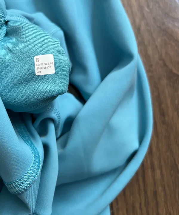 Lululemon Wunder Train High Rise Leggings Tights Light Blue Women’s Size 8 - Image 3