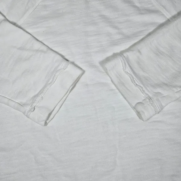 Pure Jill J. Jill White Organic‎ Cotton Raglan Sweatshirt Medium KTP239001 - Image 6