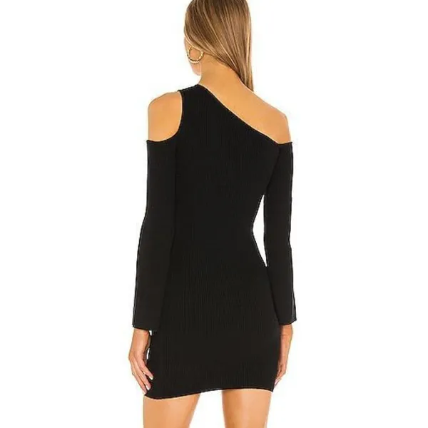 NBD Revolve Black Len Mini Dress‎ Ribbed Womens Size XS - Image 2
