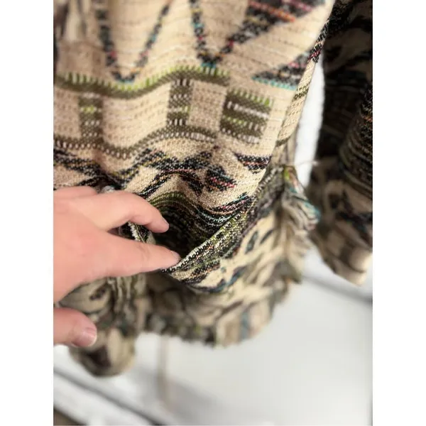 Zara Basic Outerwear Fringe Cardigan Southwestern Size XS-S - Image 11