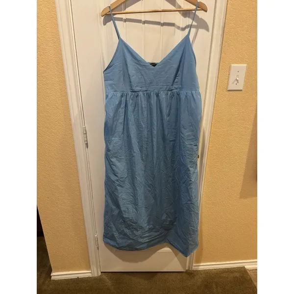 Quince Organic Cotton Midi Dress L - Image 3