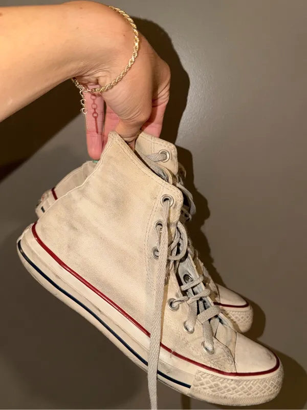 Converse High toos White Size 7 - Image 3