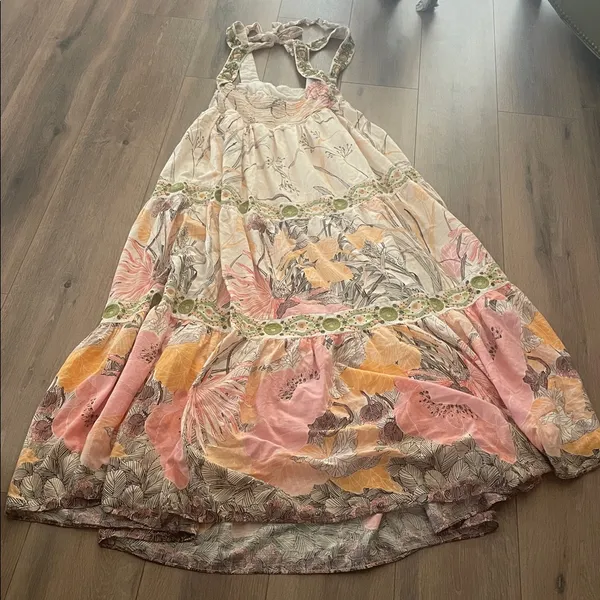 Anthropologie Square Neck Floral Maxi Dress - Image 6